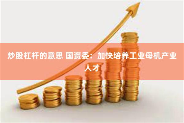 炒股杠杆的意思 国资委：加快培养工业母机产业人才