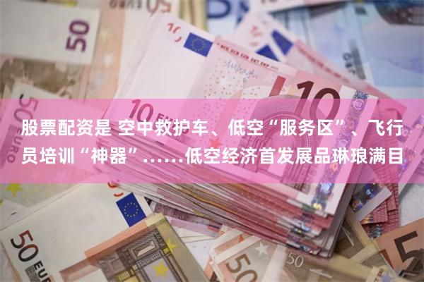 股票配资是 空中救护车、低空“服务区”、飞行员培训“神器”……低空经济首发展品琳琅满目