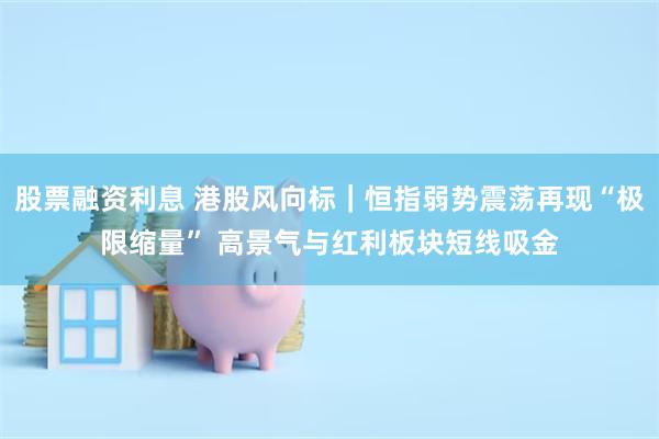 股票融资利息 港股风向标｜恒指弱势震荡再现“极限缩量” 高景气与红利板块短线吸金
