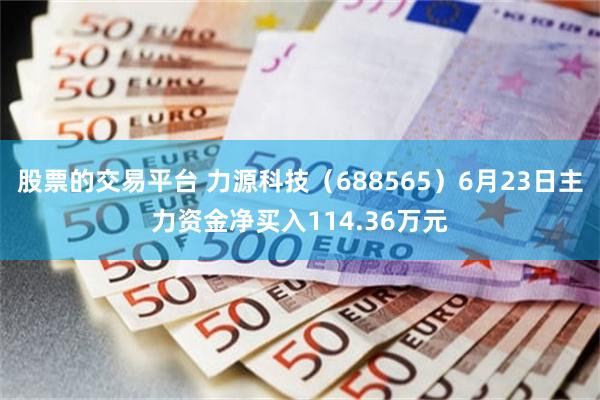 股票的交易平台 力源科技(688565)6月23日主力资金净买入114.36万元