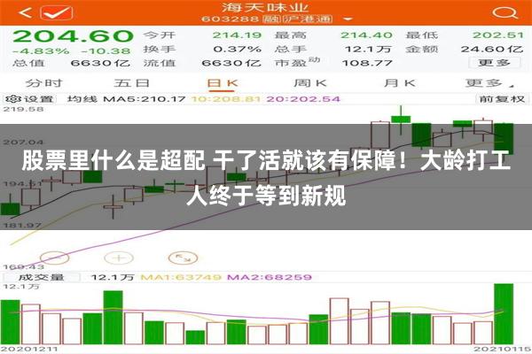 股票里什么是超配 干了活就该有保障！大龄打工人终于等到新规