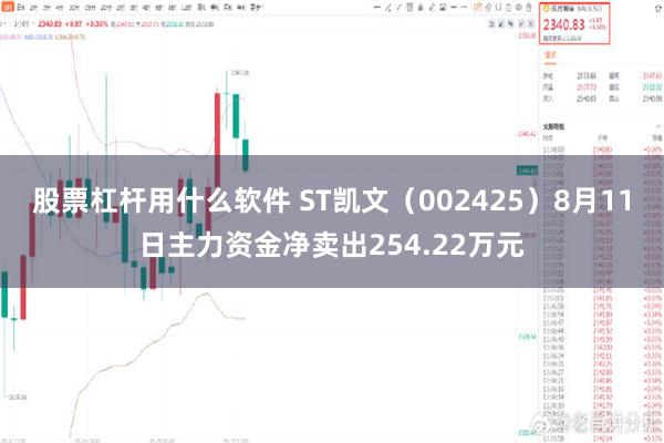 股票杠杆用什么软件 ST凯文（002425）8月11日主力资金净卖出254.22万元