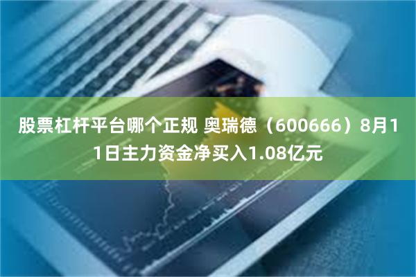 股票杠杆平台哪个正规 奥瑞德（600666）8月11日主力资金净买入1.08亿元