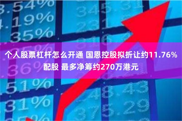 个人股票杠杆怎么开通 国恩控股拟折让约11.76%配股 最多净筹约270万港元