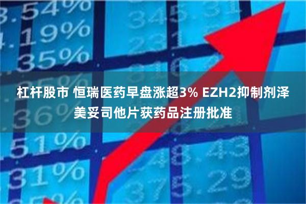 杠杆股市 恒瑞医药早盘涨超3% EZH2抑制剂泽美妥司他片获药品注册批准