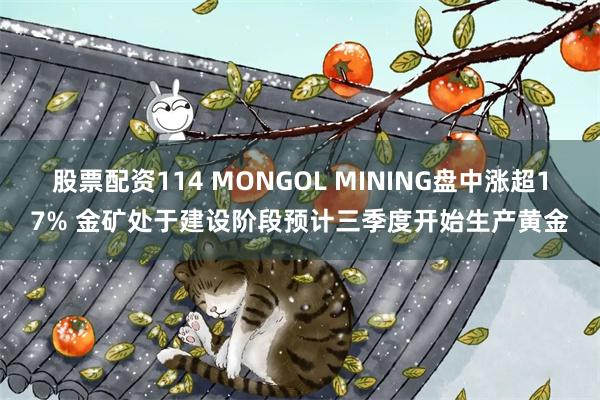 股票配资114 MONGOL MINING盘中涨超17% 金矿处于建设阶段预计三季度开始生产黄金