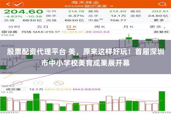股票配资代理平台 美，原来这样好玩！首届深圳市中小学校美育成果展开幕