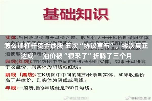 怎么加杠杆资金炒股 五次“协议宣布”，零次真正达成——油价被“狼来了”折腾了三个月