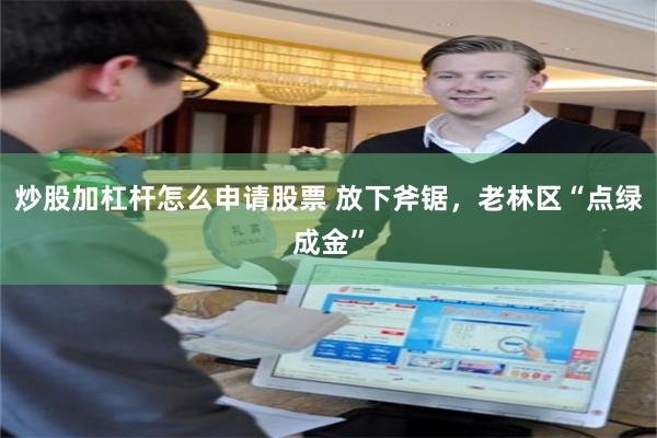 炒股加杠杆怎么申请股票 放下斧锯，老林区“点绿成金”