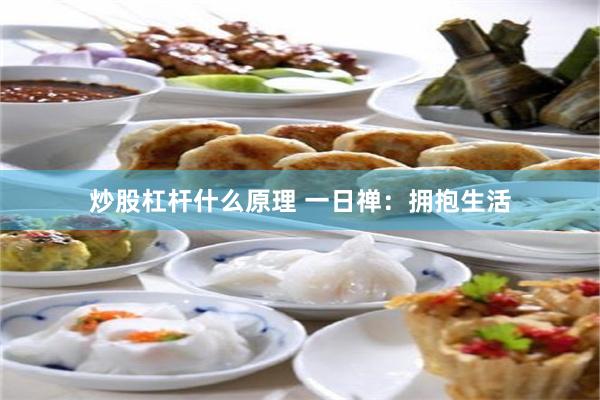 炒股杠杆什么原理 一日禅：拥抱生活
