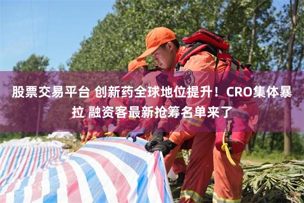 股票交易平台 创新药全球地位提升！CRO集体暴拉 融资客最新抢筹名单来了