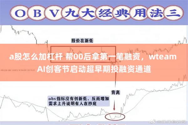 a股怎么加杠杆 帮00后拿第一笔融资，wteam AI创客节启动超早期投融资通道