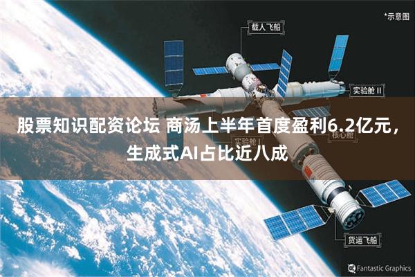 股票知识配资论坛 商汤上半年首度盈利6.2亿元,生成式AI占比近八成